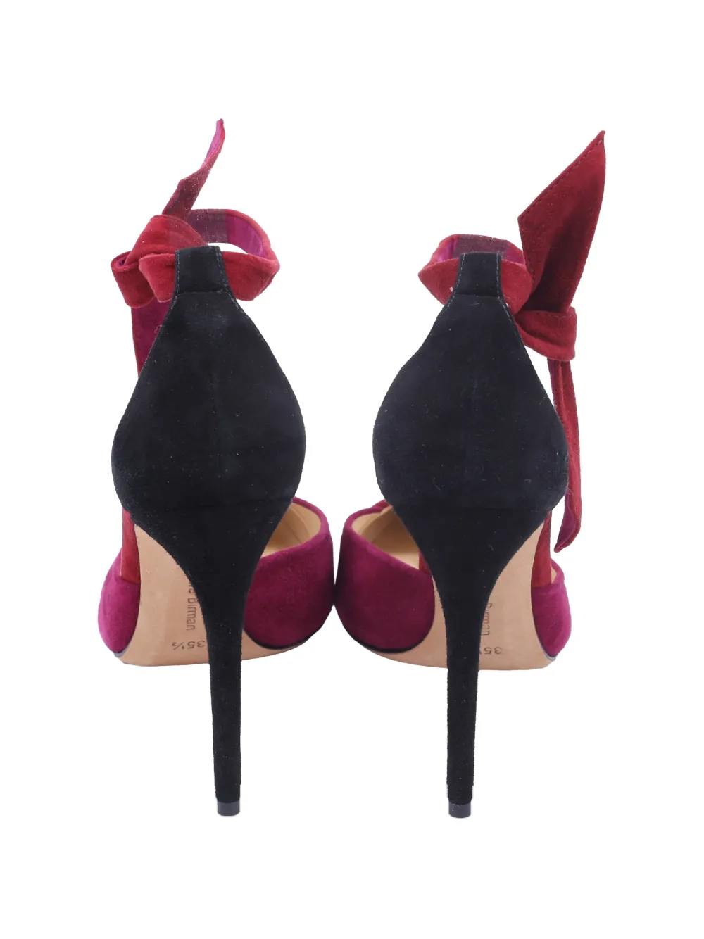 Alexandre Birman tie-ankle pointed-toe pumps - Rood