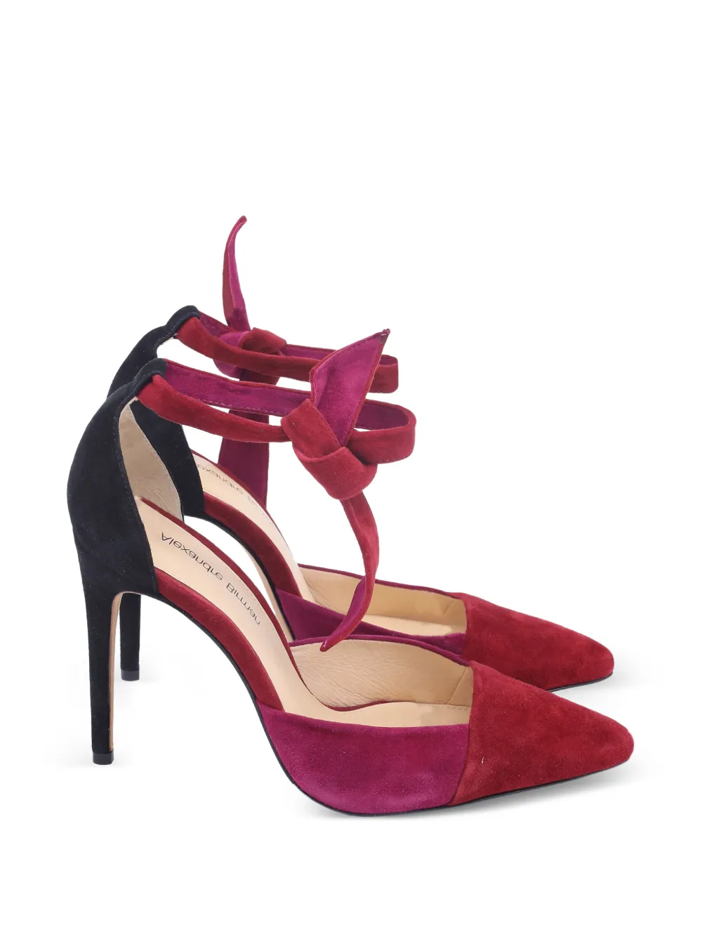 Alexandre Birman tie-ankle pointed-toe pumps - Rosso
