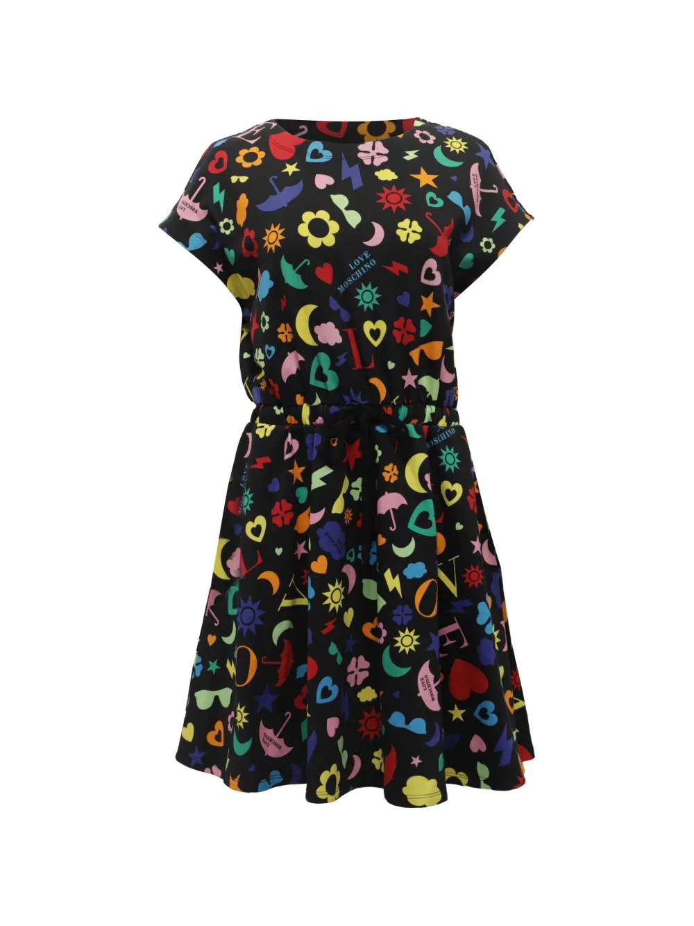 Moschino Pre-Owned printed mini dress - Nero