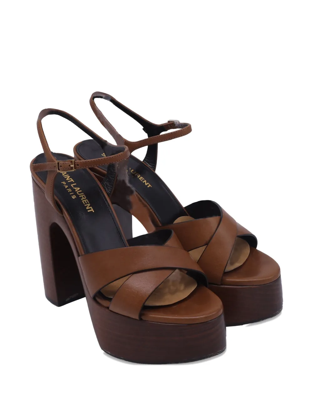 Saint Laurent Pre-Owned Bianca heeled sandals - Bruin