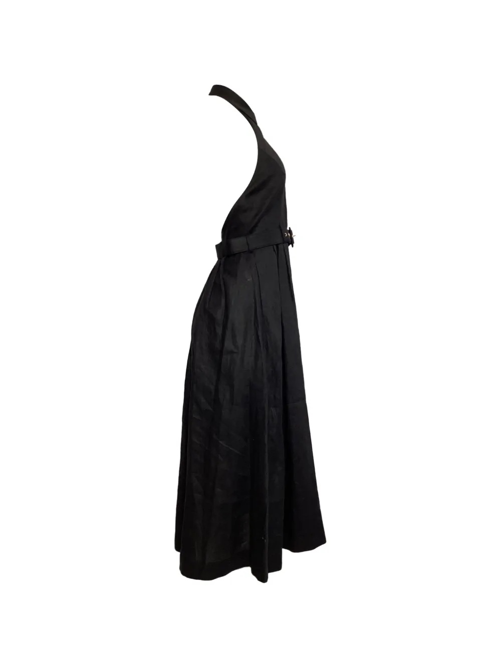 ZIMMERMANN halterneck belted midi dress - Zwart
