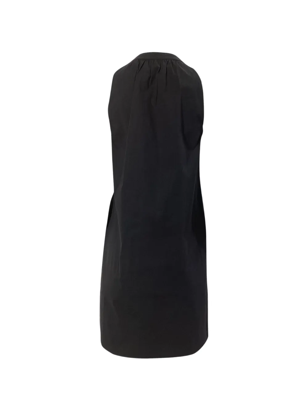 Theory gathered neckline tie dress - Zwart
