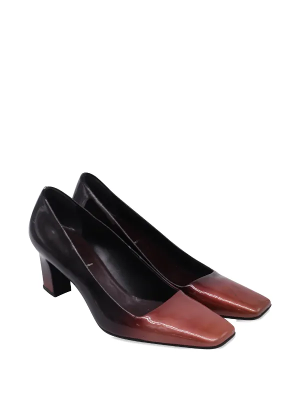 Prada Pre-Owned スクエアトゥ パンプス | ブラウン | FARFETCH JP