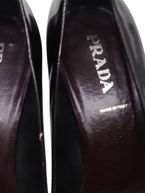 Prada Pre-Owned スクエアトゥ パンプス | ブラウン | FARFETCH JP