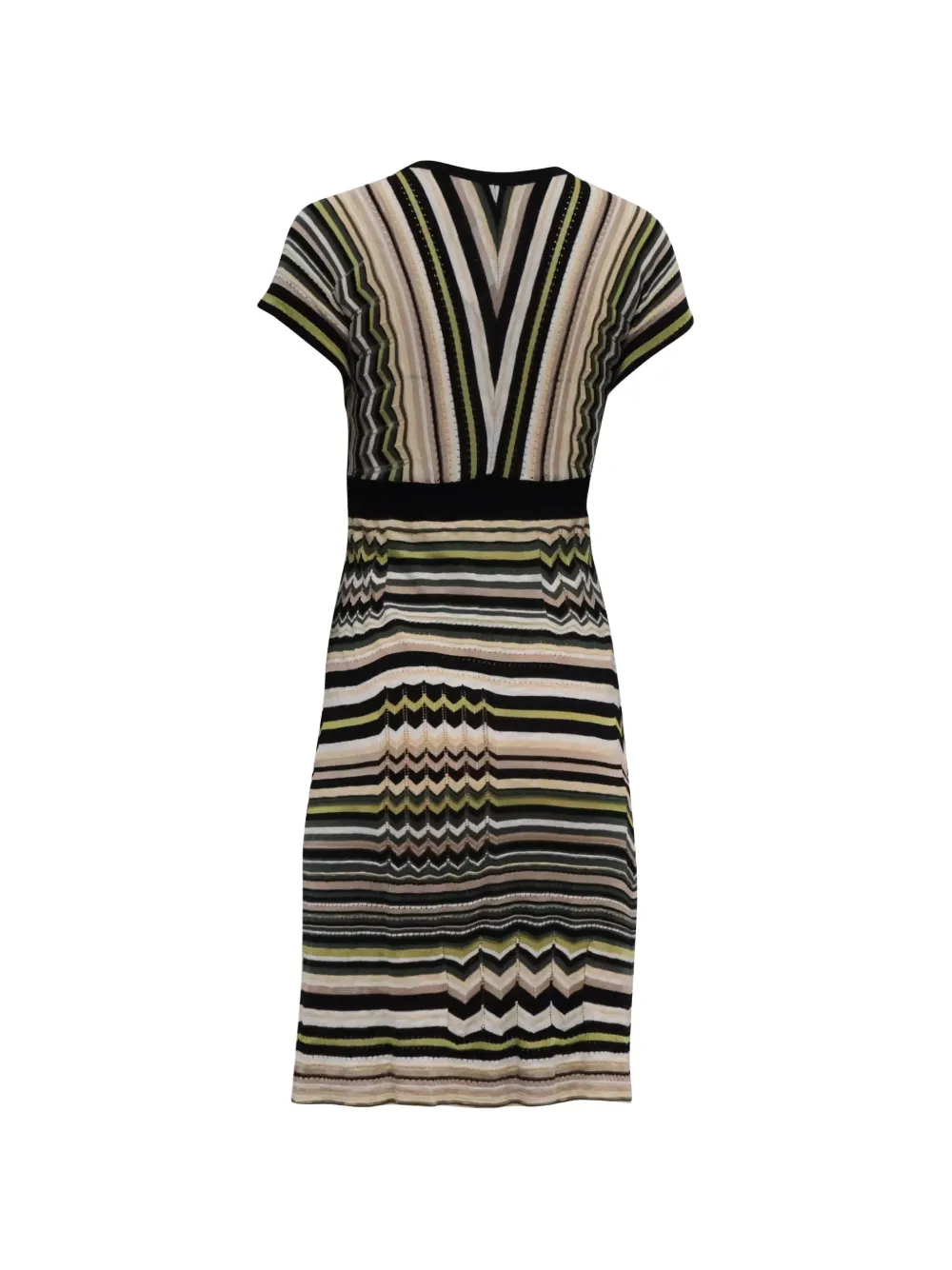 Missoni Pre-Owned V-neck striped dress - Beige