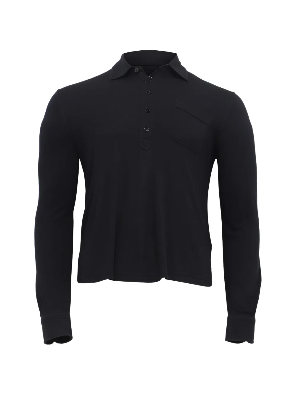 Tom Ford Vintage long-sleeve polo shirt – Black