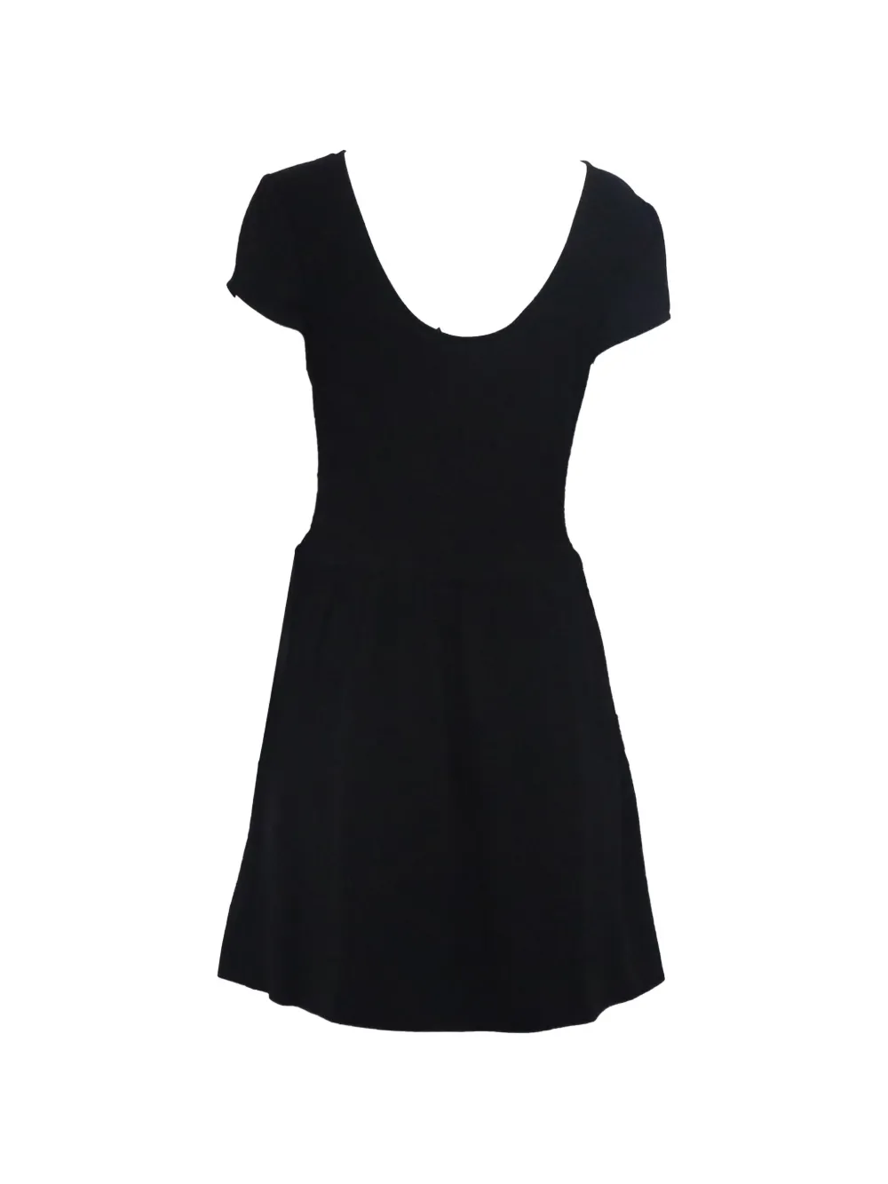 Maje scoop neck mini dress - Zwart