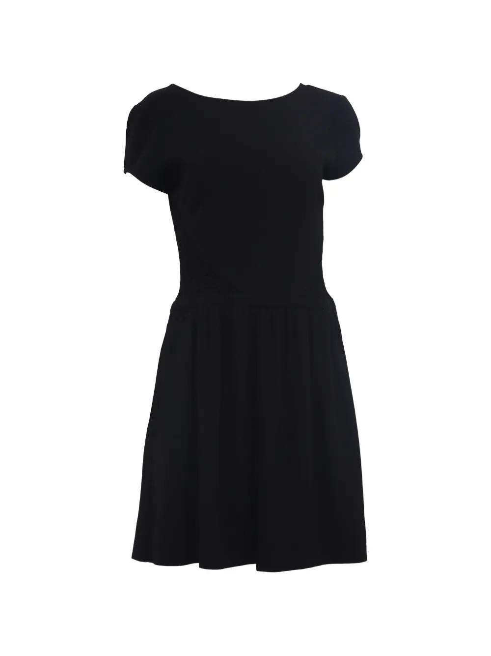 Maje scoop neck mini dress - Nero