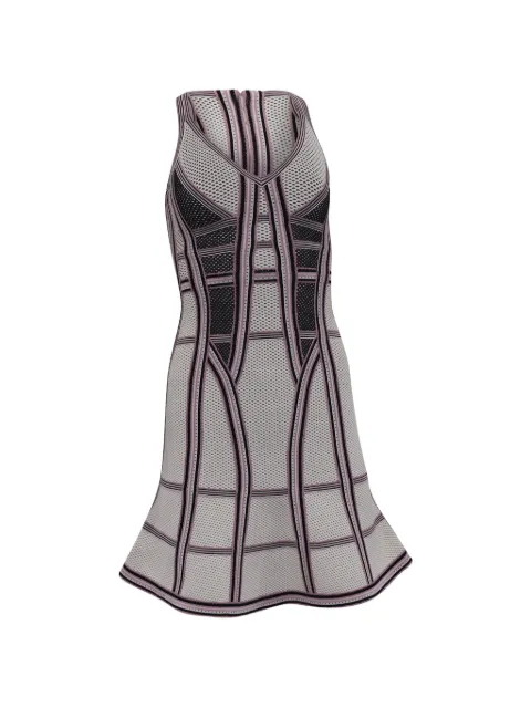 Hervé Léger платье мини с перфорацией