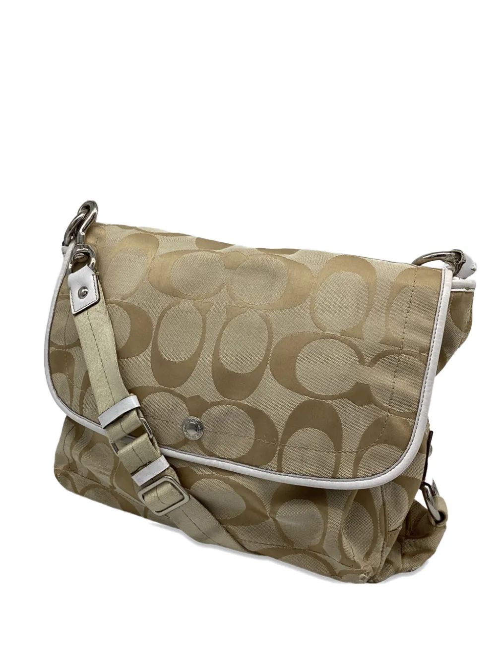 Coach flap canvas messenger bag - Toni neutri
