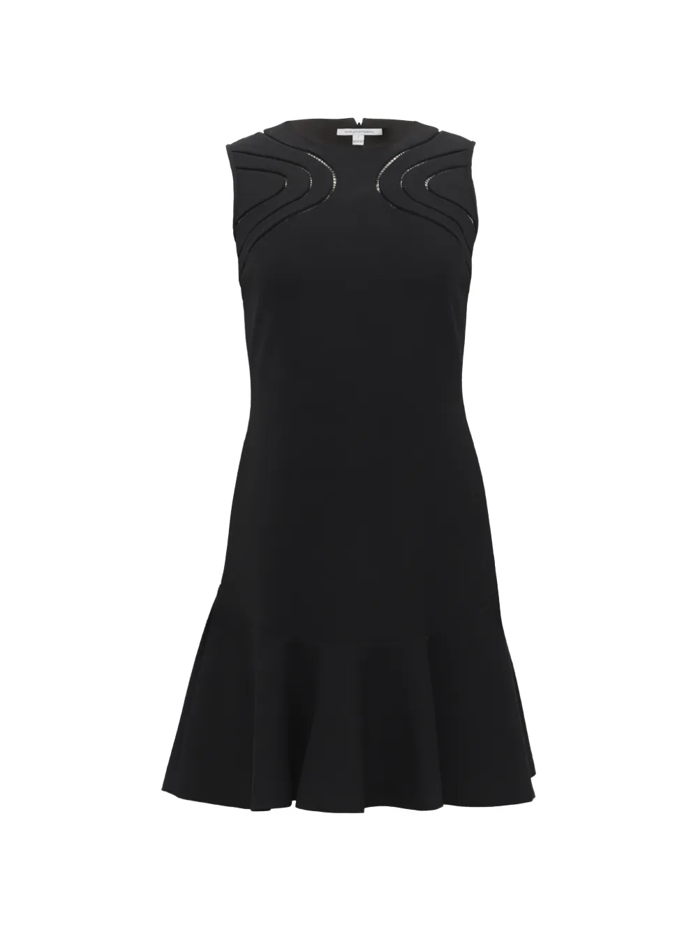 Diane Von Furstenberg Vintage drop-waist maureen mini dress - Nero