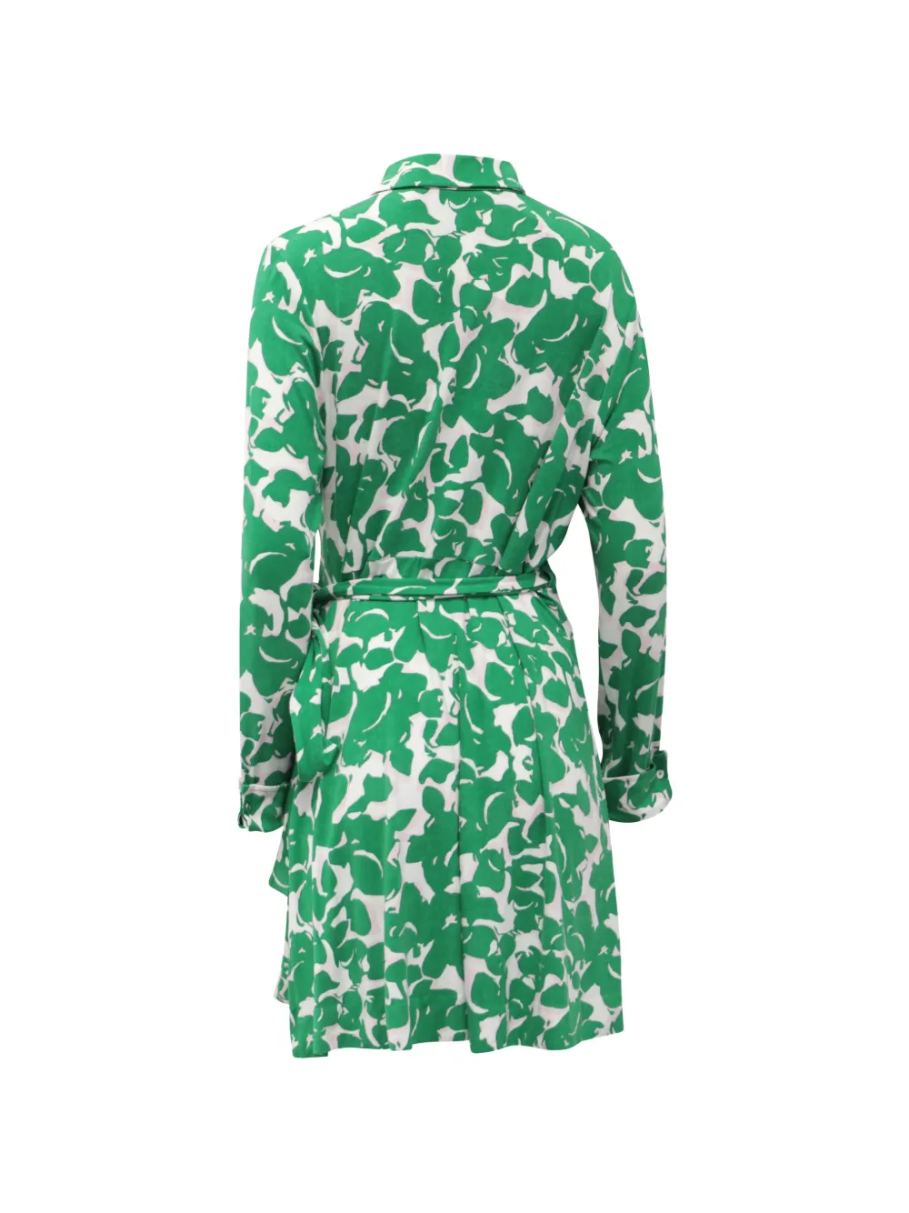 Diane Von Furstenberg Vintage printed wrap dress - Groen