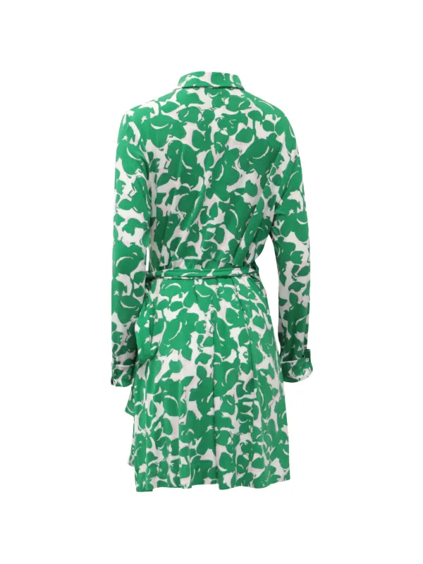 Diane Von Furstenberg Vintage Printed Wrap Dress | Green | FARFETCH ID