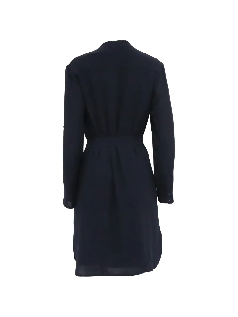 BOSS belted long-sleeve mini dress - Zwart