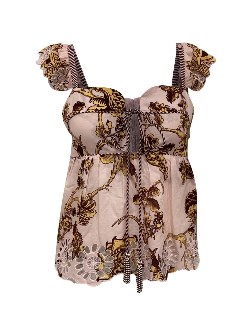 FARM Rio floral-print sleeveless blouse - Rosa