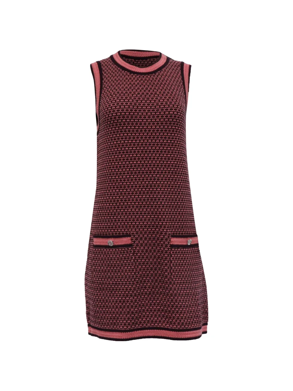 CHANEL Pre-Owned knitted sleeveless mini dress - Rosa