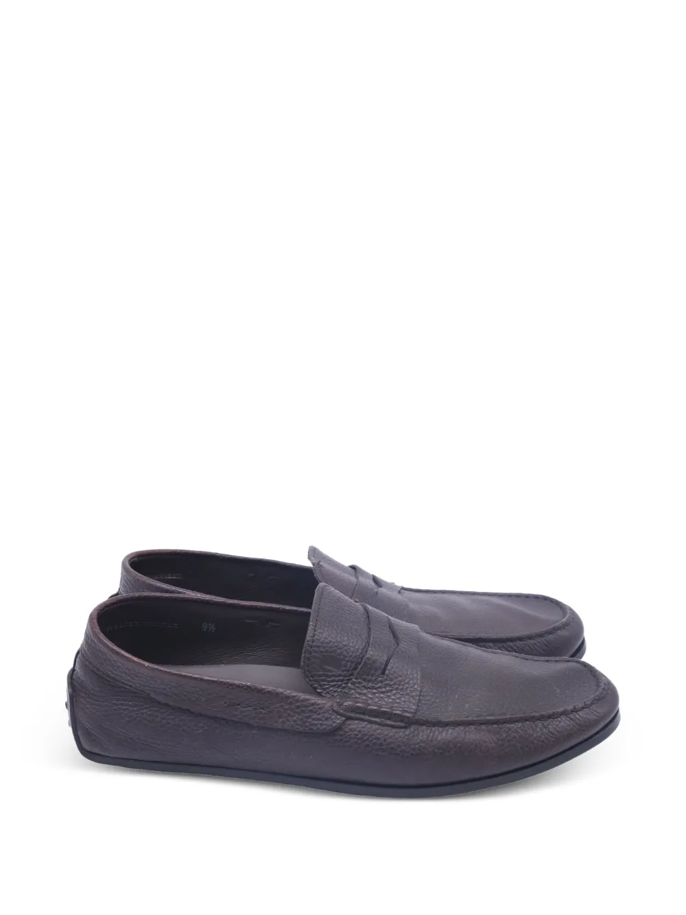 Tod's Vintage leather penny loafers - Marrone