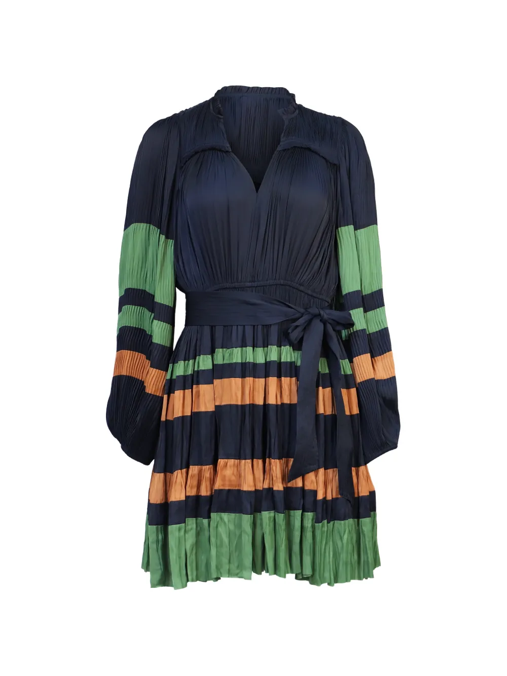 Ulla Johnson Alia pleated mini dress - Blu