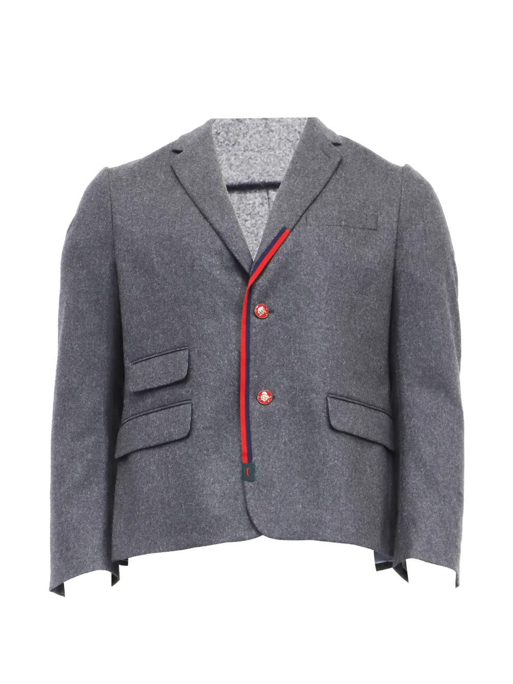 Gucci Pre-Owned Cambridge flap-pocket blazer - Grigio