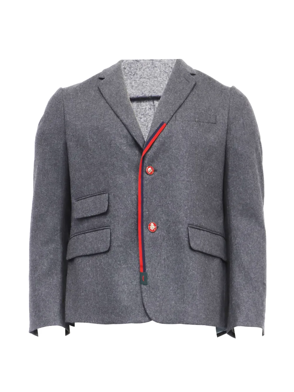 Gucci Pre-Owned Cambridge flap-pocket blazer - Grigio