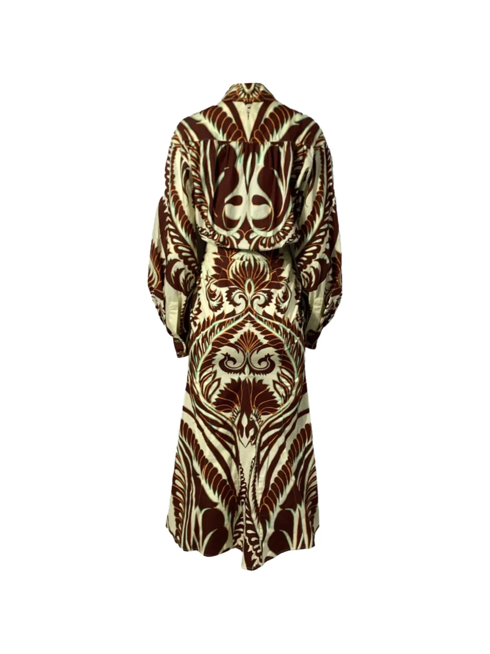 Etro Vintage graphic-print midi shirt dress - Beige