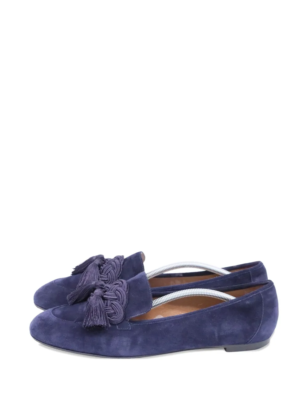 Aquazzura tassel suede loafer - Blauw