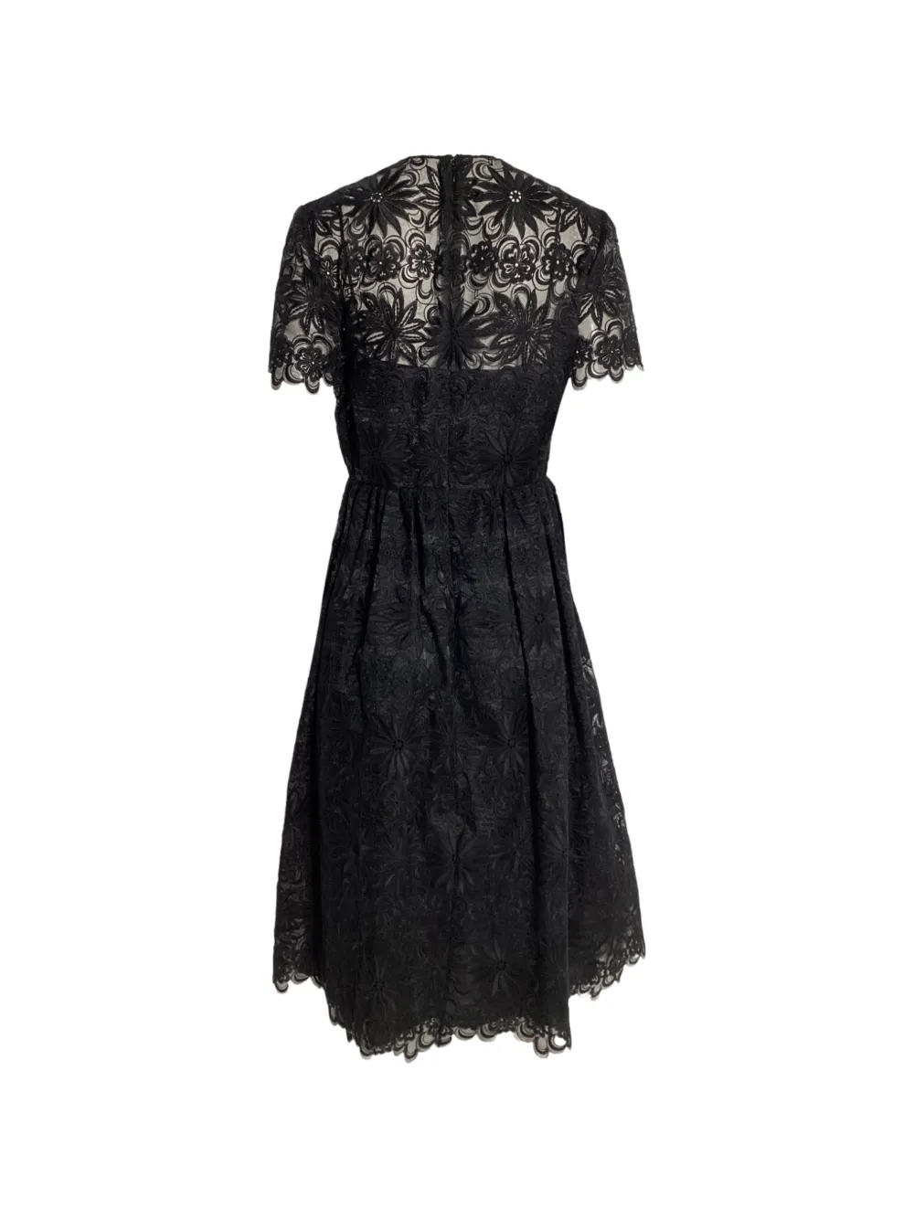 Valentino Garavani Pre-Owned lace midi dress - Zwart