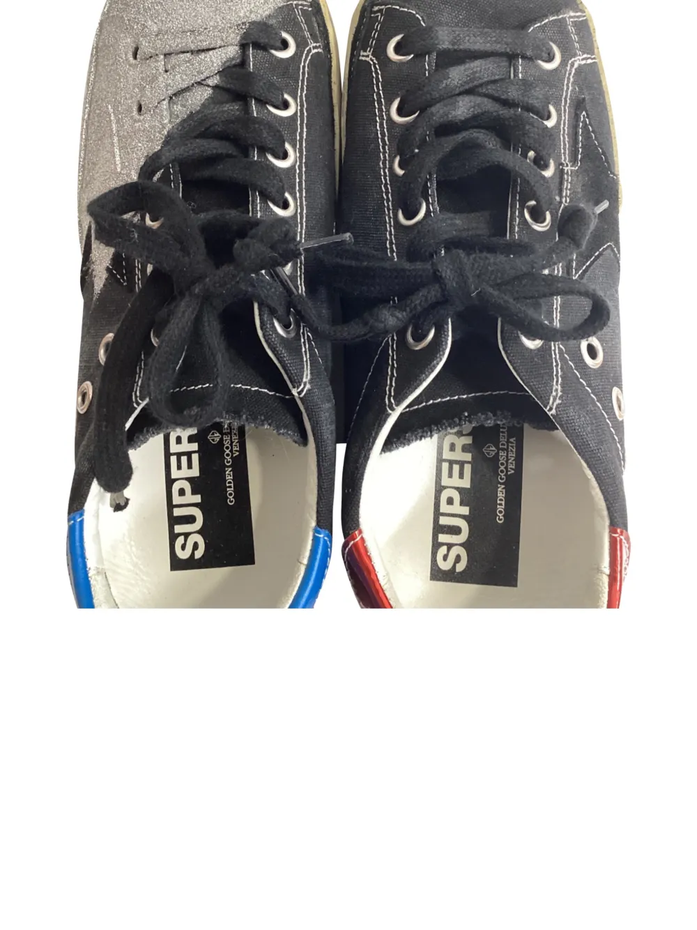 Golden Goose 2017 glitter canvas sneakers - Zwart