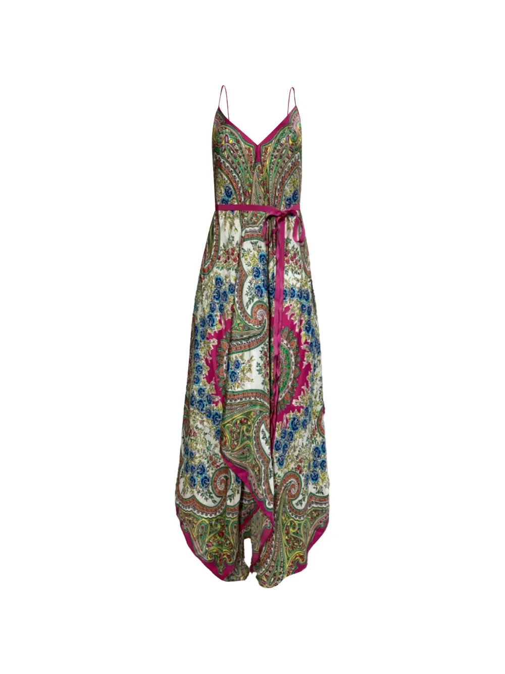 Etro Vintage printed silk dress - Rosa