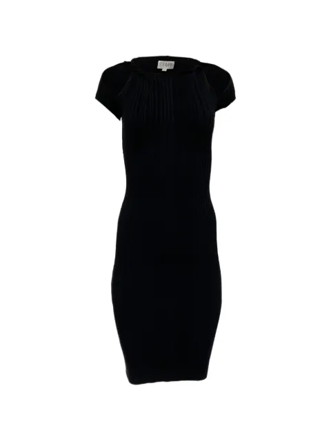 Hervé Léger cutout twisted ribbed dress