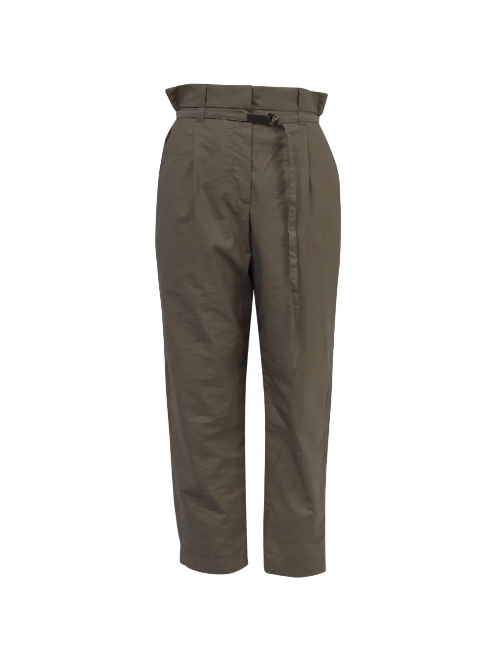 Brunello Cucinelli Vintage pleated belted trousers - Verde