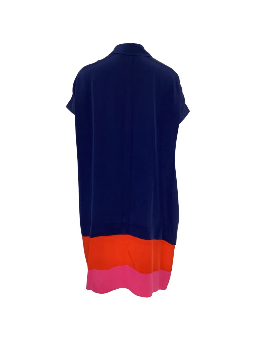 Diane Von Furstenberg Vintage layered shirt mini dress - Blauw