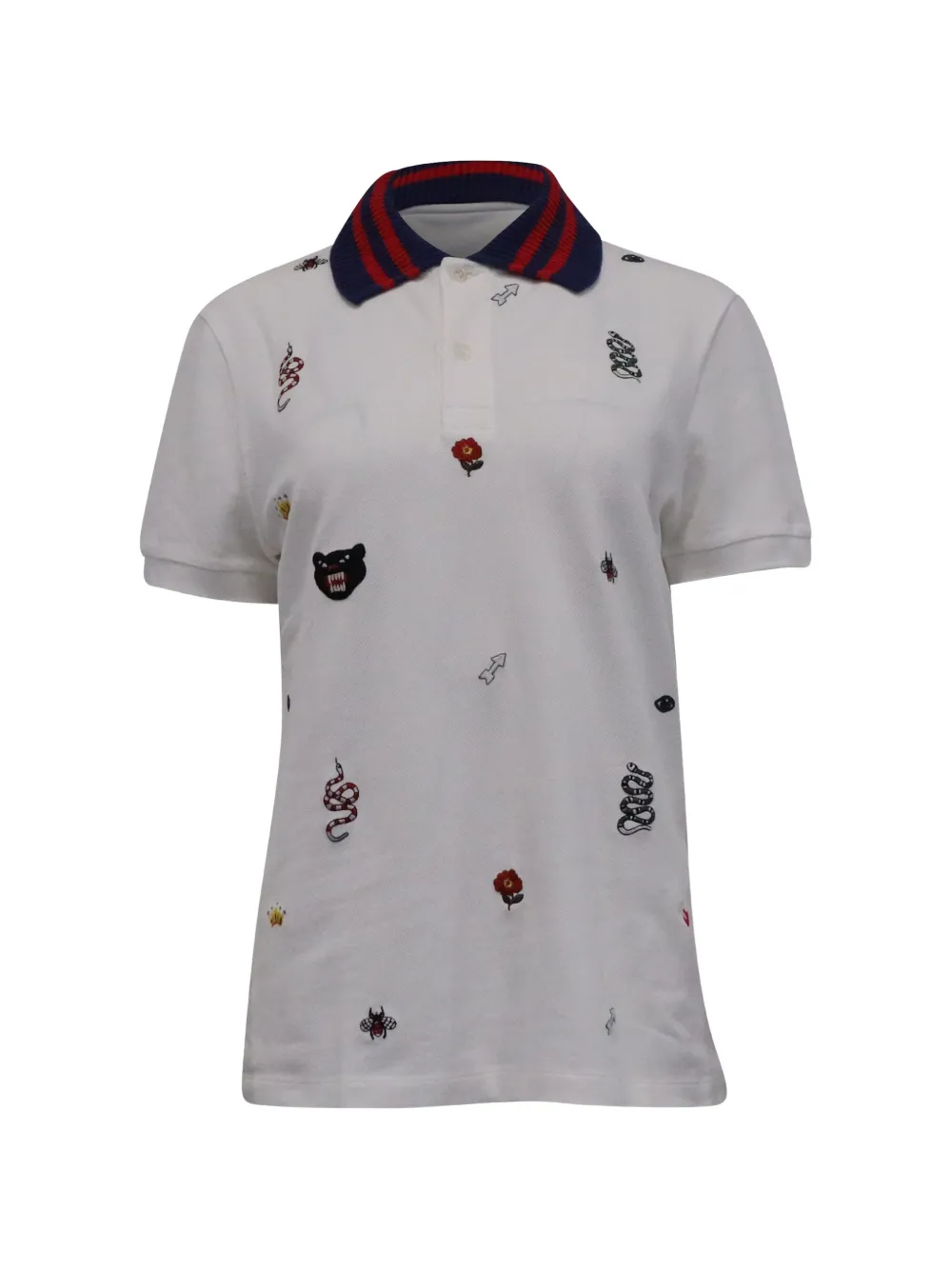 Gucci Pre-Owned Polo con logo - Bianco