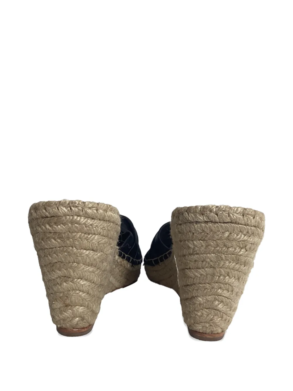 Loeffler Randall knotted wedge sandals - Zwart