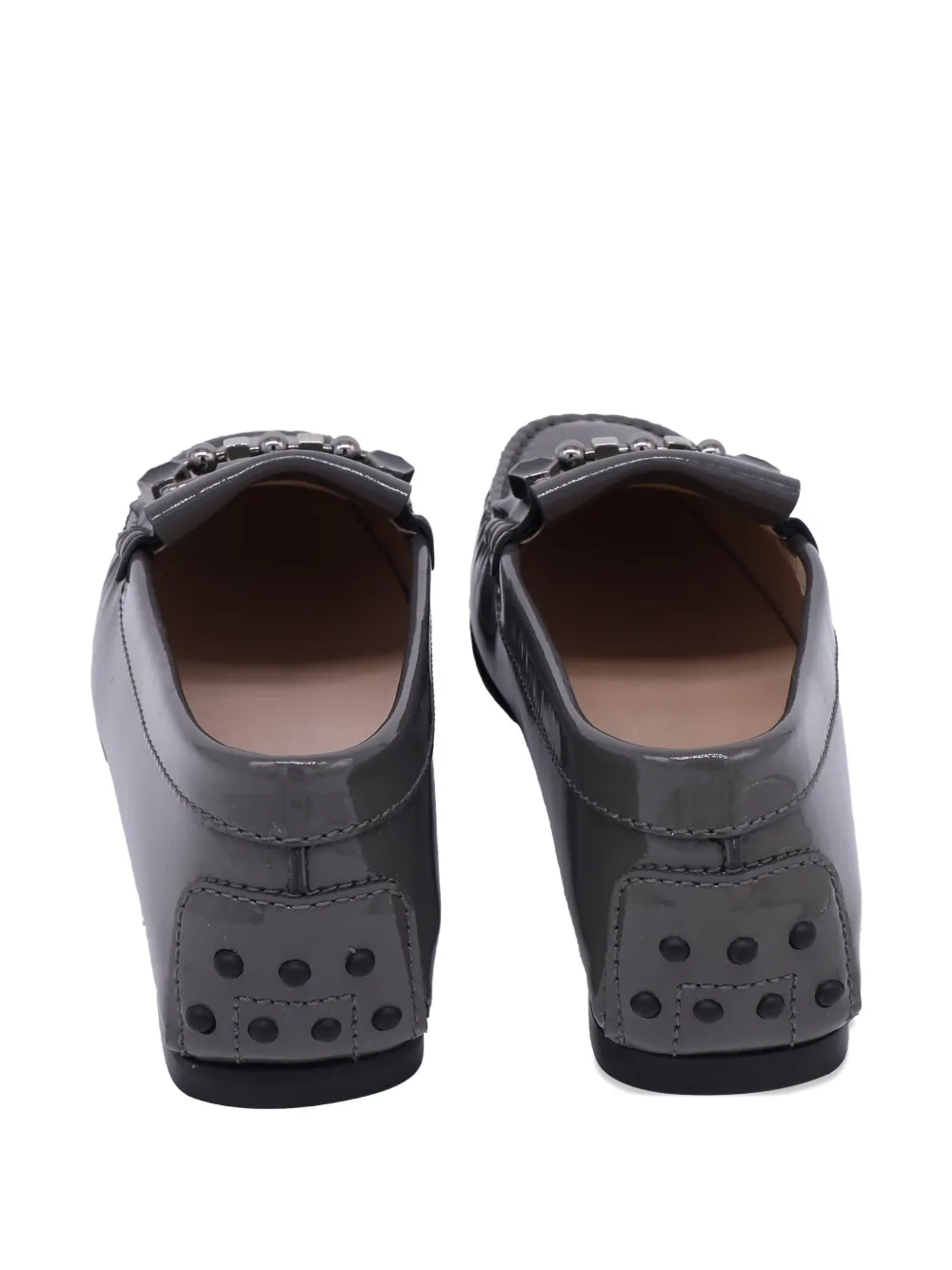 Tod's Vintage embellished loafers - Grijs