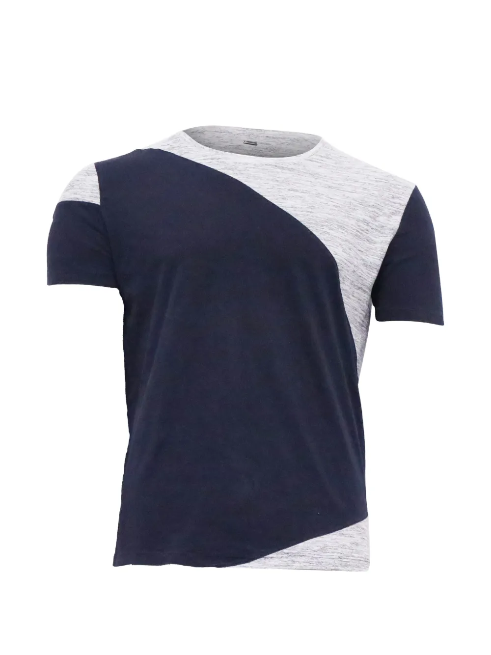 BOSS two-toned cotton t-shirt - Blu