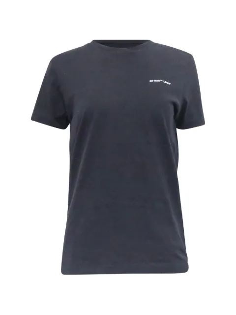 Off-White Pre-Owned playera con logo estampado