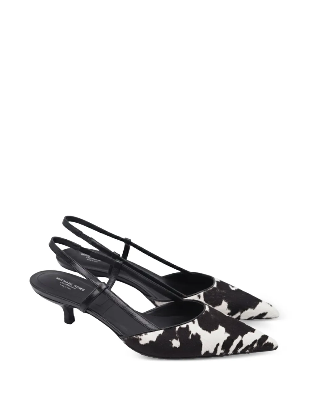 Michael Kors Vintage Hallie calf-hair heeled pumps - Weiß