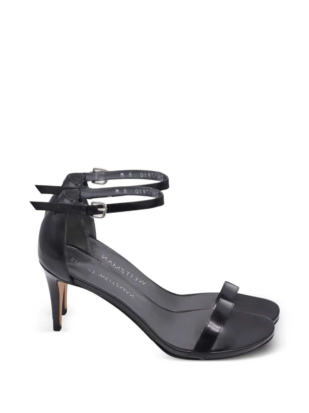 Stuart Weitzman Ankle strap stiletto sandal - Nero