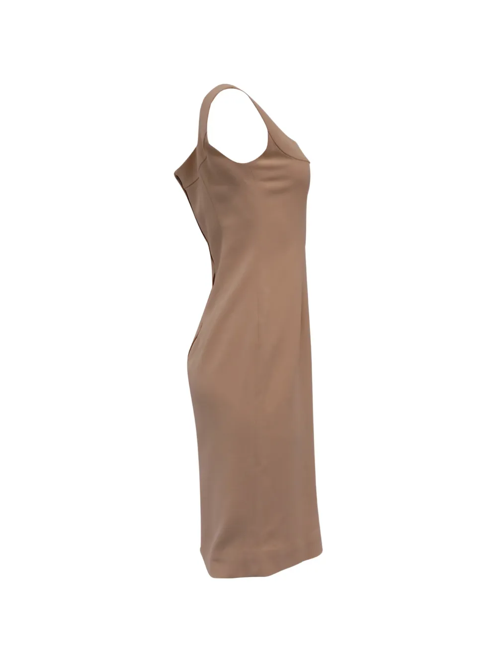 Dolce & Gabbana Pre-Owned square-neck sleeveless midi dress - Beige