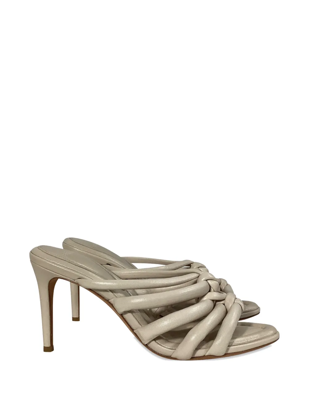 Alexandre Birman Maeva 85 knotted heeled sandals - Toni neutri