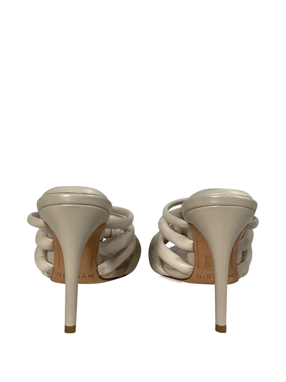 Alexandre Birman Maeva 85 knotted heeled sandals - Beige