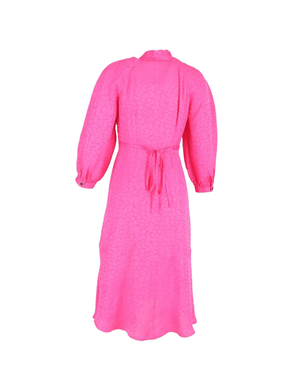 Cefinn jacquard pussybow midi dress - Roze