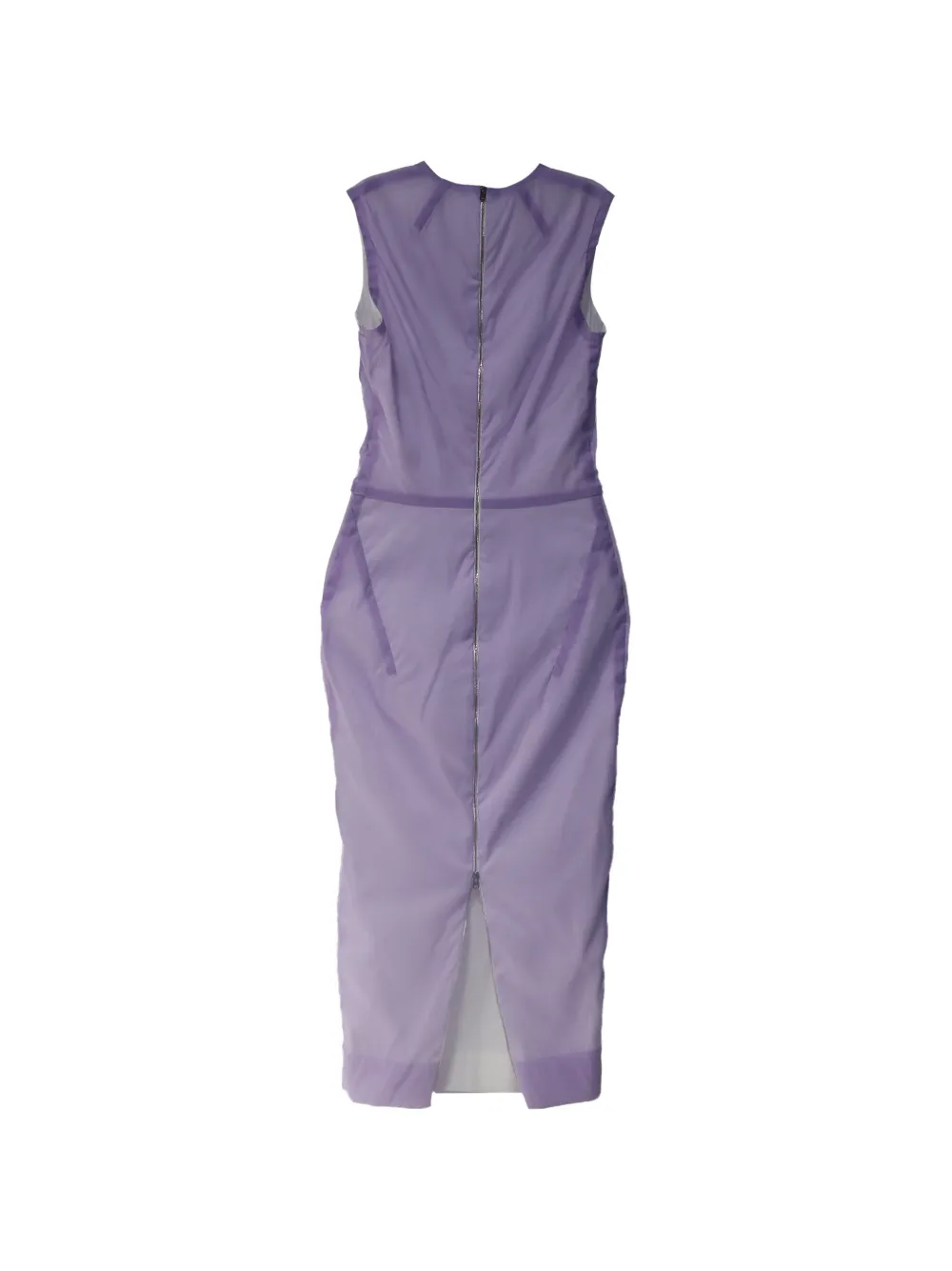 Victoria Beckham linear midi fitted dress - Paars