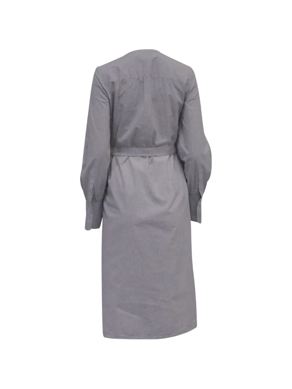 Theory striped belted shirt dress - Wit