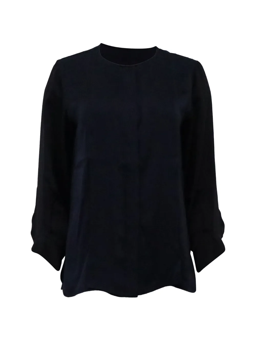 Stella McCartney Pre-Owned round-neck long-sleeve blouse - Blu