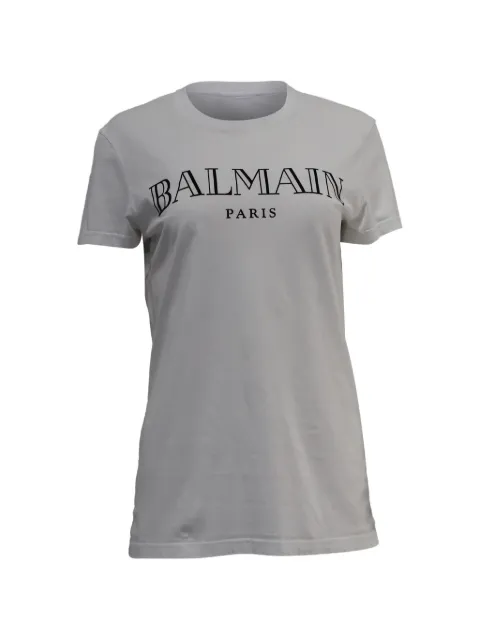 Balmain Pre-Owned logo-print cotton T-shirt