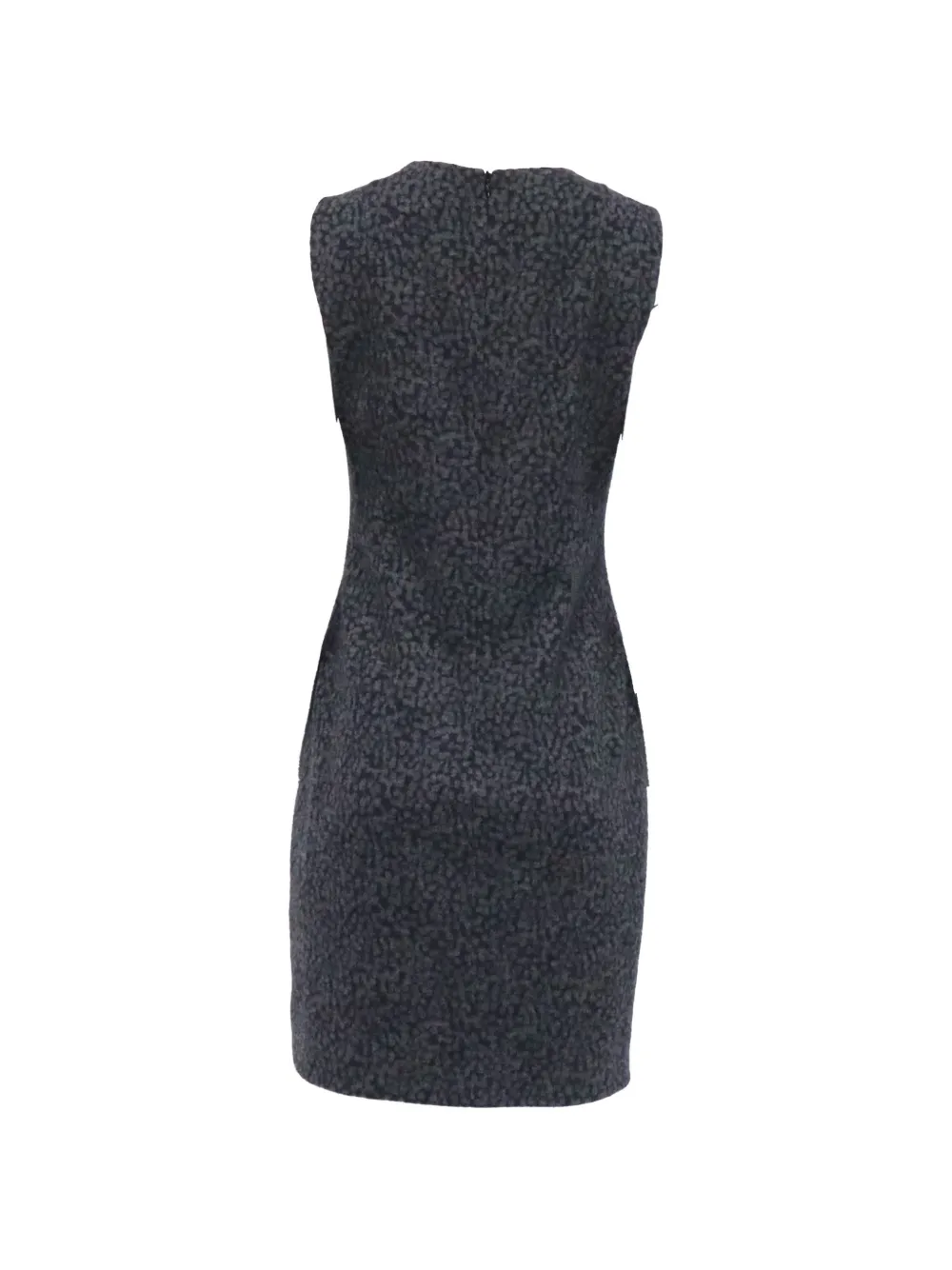 Akris patterned mini shift dress - Grijs