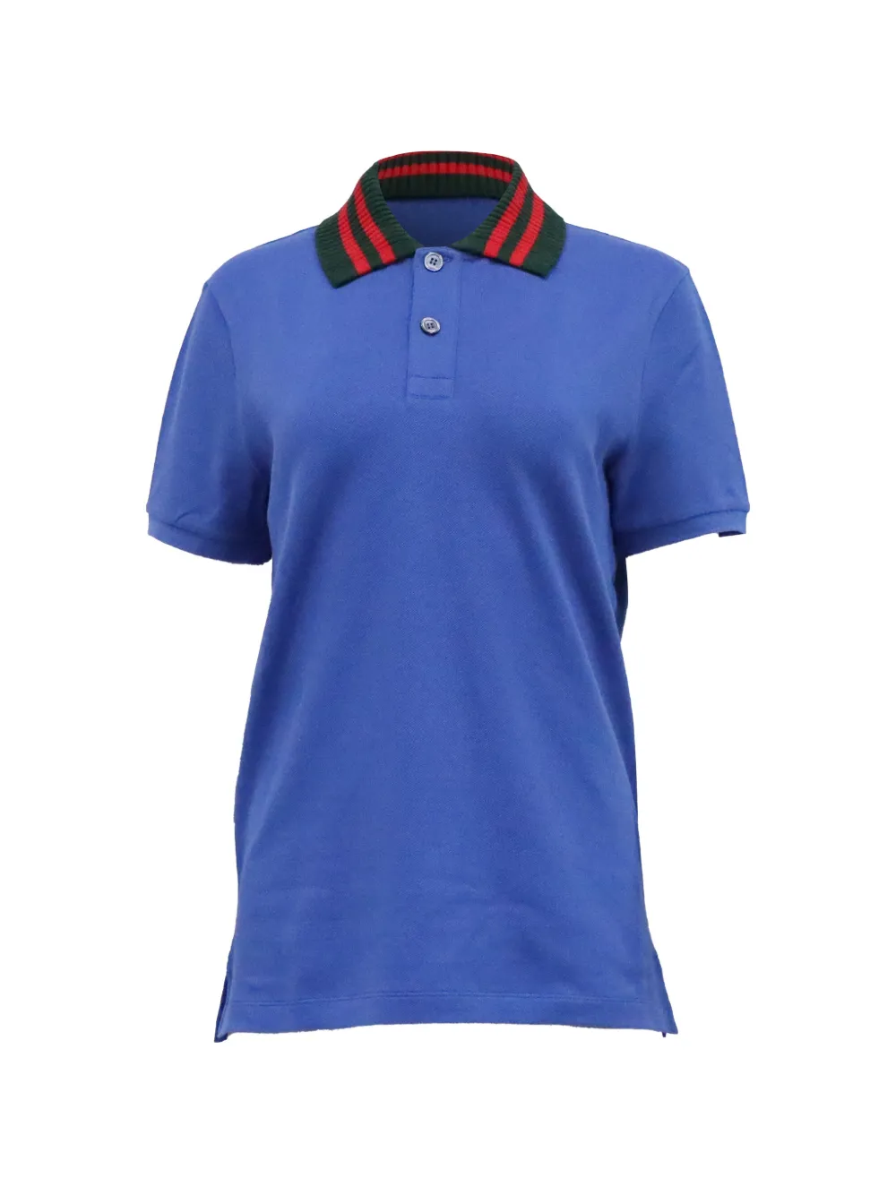 Pre-owned Gucci Future Modern Embroidery Polo Shirt In Blue