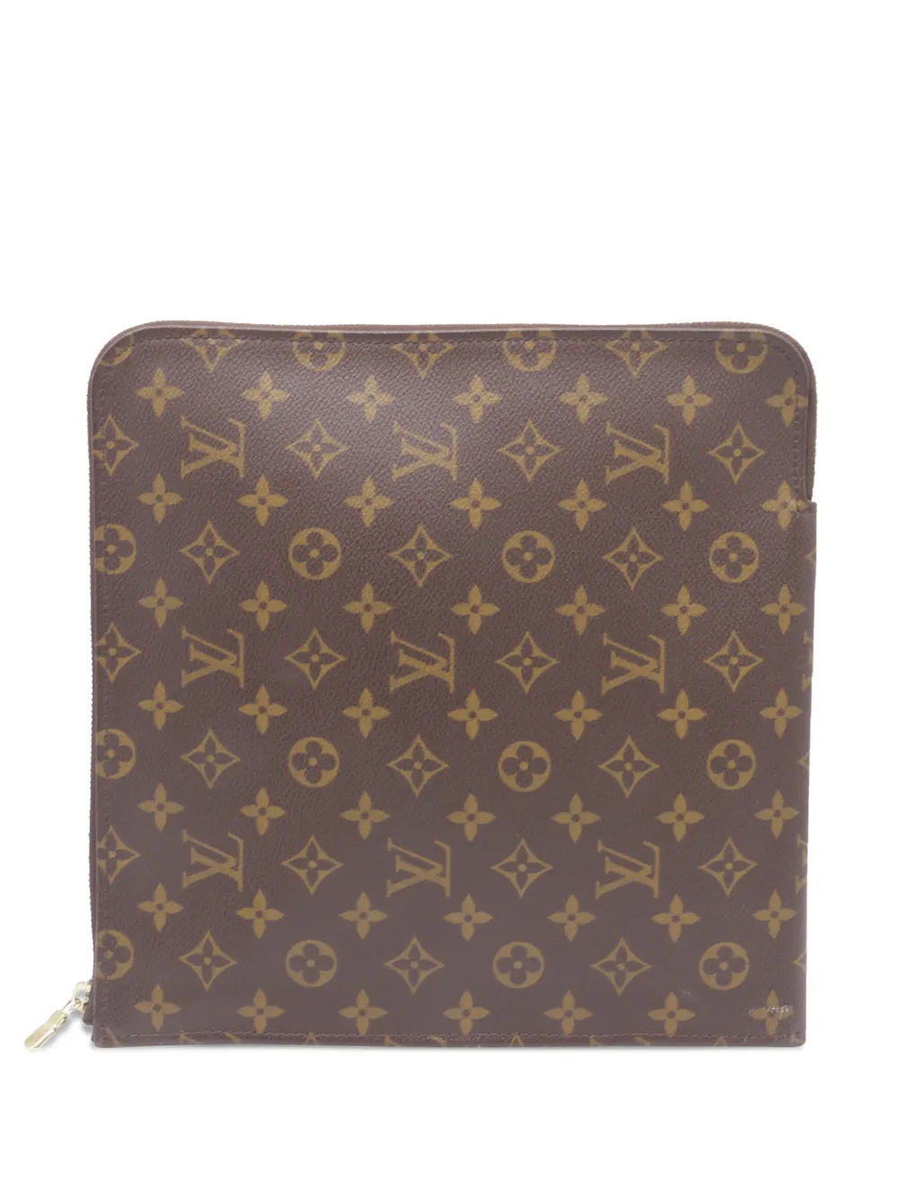Louis Vuitton Pre-Owned Portadocumenti con zip - Marrone